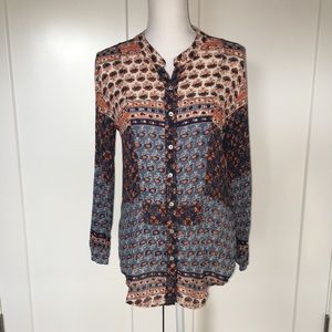 SALE Free People | Caravan Patchwork Button Down